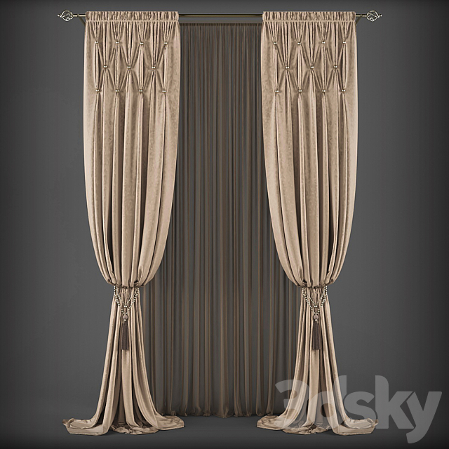 Curtains273 3ds Max - thumbnail 1