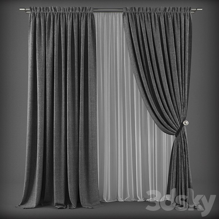 Curtains279 3DS Max - thumbnail 1