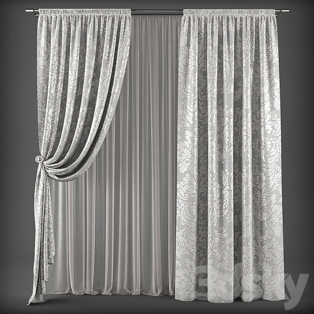 Curtains280 3DSMax File - thumbnail 1