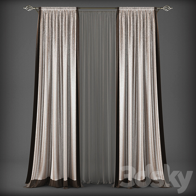 Curtains282 3ds Max - thumbnail 1