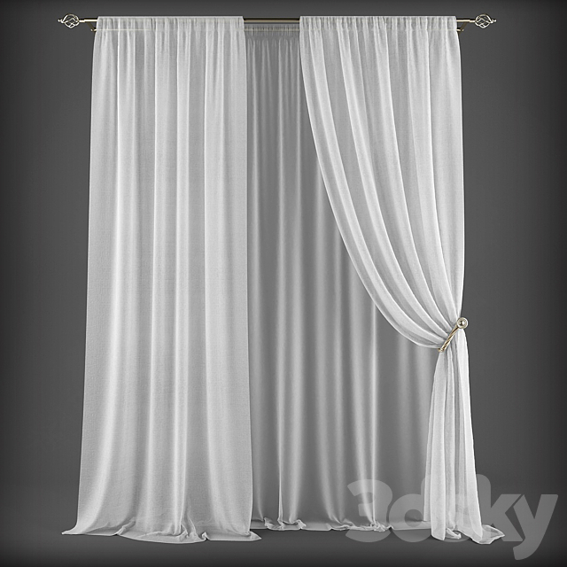 Curtains284 3ds Max - thumbnail 1