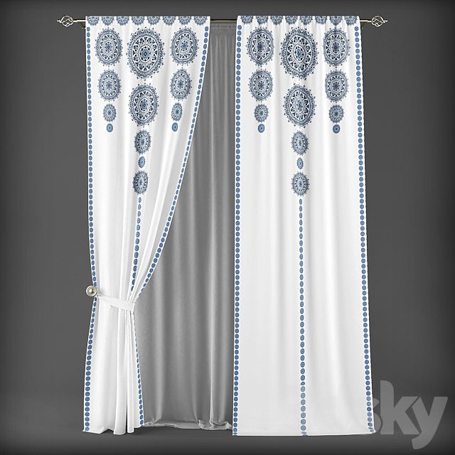 Curtains286 3ds Max - thumbnail 1