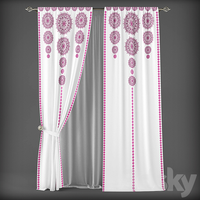 Curtains286 3ds Max - thumbnail 3