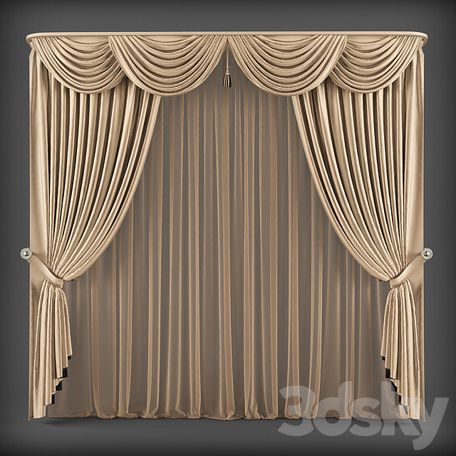 Curtains299 3ds Max - thumbnail 1