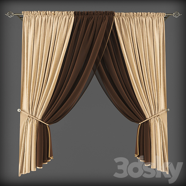 Curtains303 3ds Max - thumbnail 1