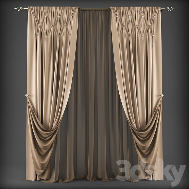 Curtains312 3ds Max - thumbnail 1