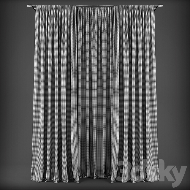 Curtains314 3DS Max Model - thumbnail 2