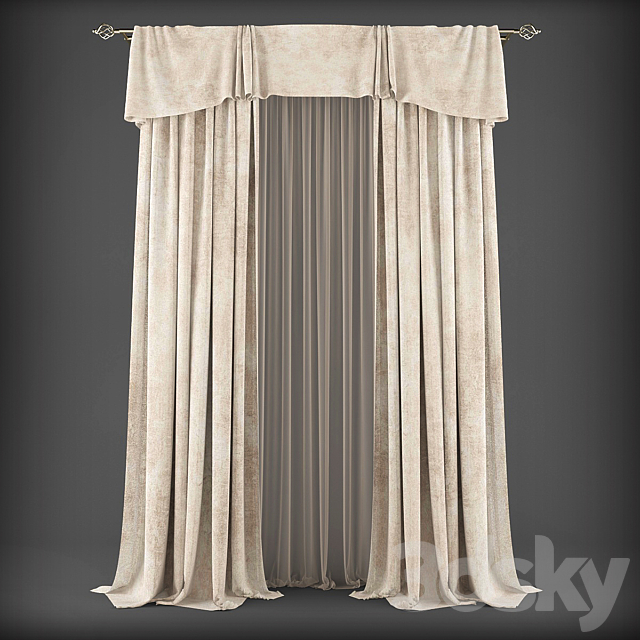 Curtains315 3ds Max - thumbnail 1