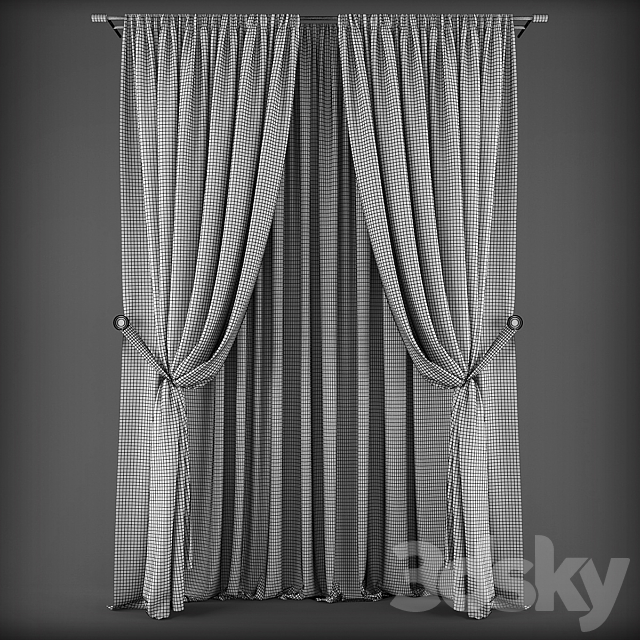 Curtains321 3DS Max Model - thumbnail 2