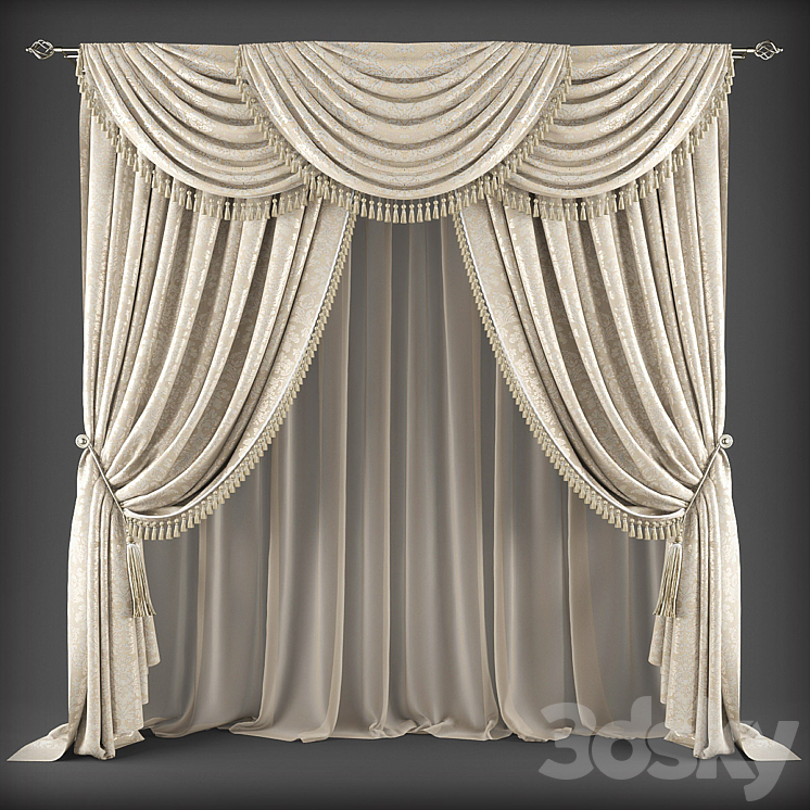 Curtains335 3DS Max - thumbnail 1