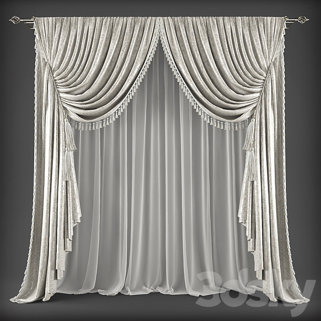 Curtains336 3ds Max - thumbnail 1