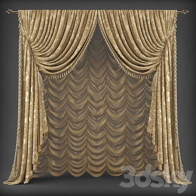 Curtains337 3ds Max - thumbnail 1