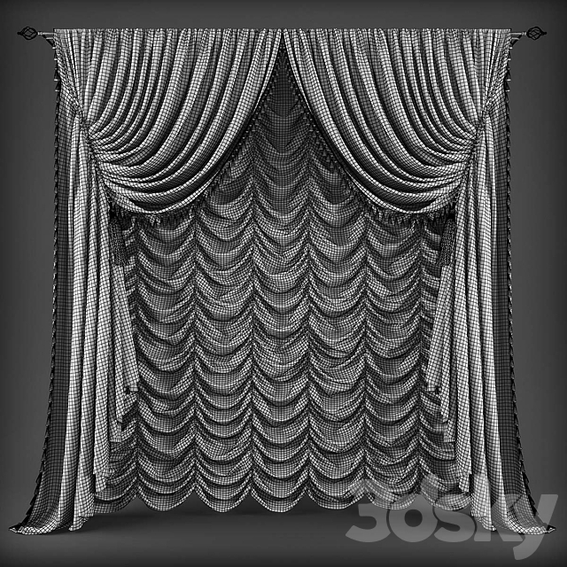 Curtains337 3ds Max - thumbnail 2