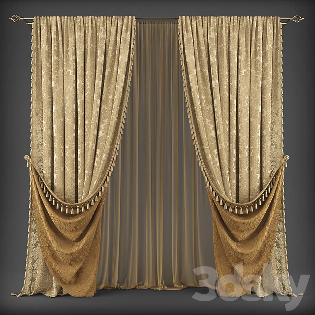 Curtains338 3ds Max - thumbnail 1