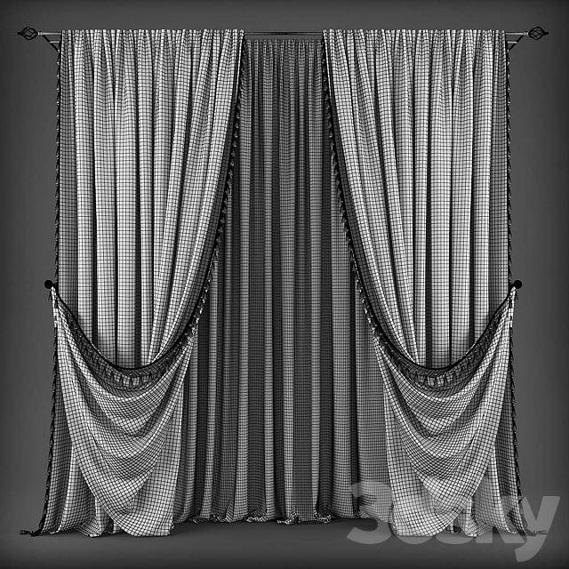 Curtains338 3ds Max - thumbnail 2