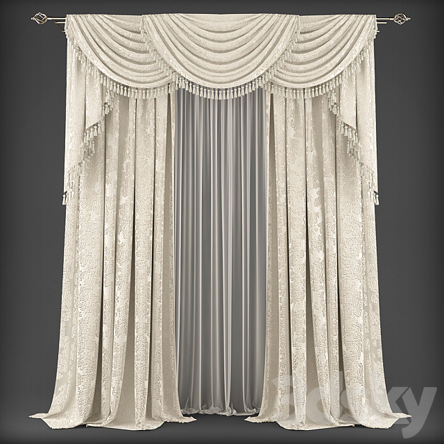 Curtains340 3ds Max - thumbnail 1