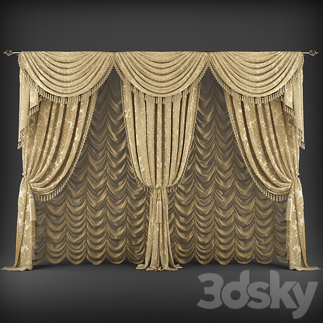 Curtains341 3DSMax File - thumbnail 1