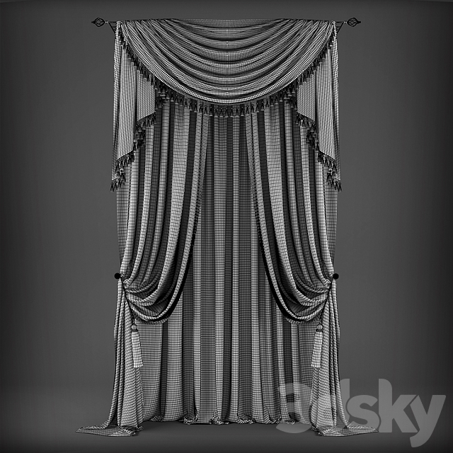 Curtains343 3ds Max - thumbnail 2