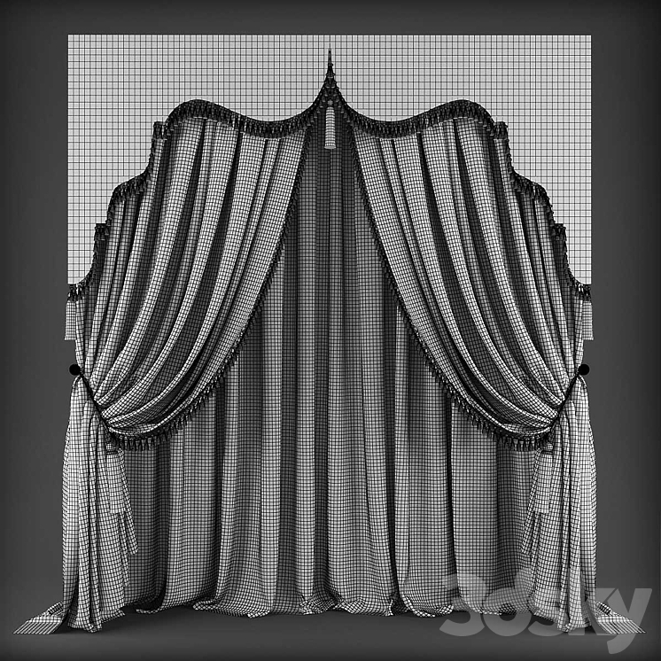 Curtains345 3DS Max - thumbnail 2