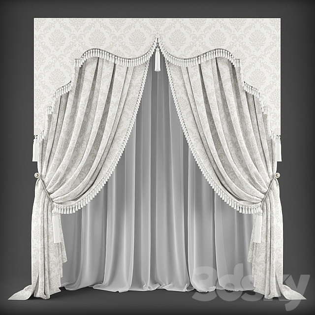 Curtains345 3DSMax File - thumbnail 1