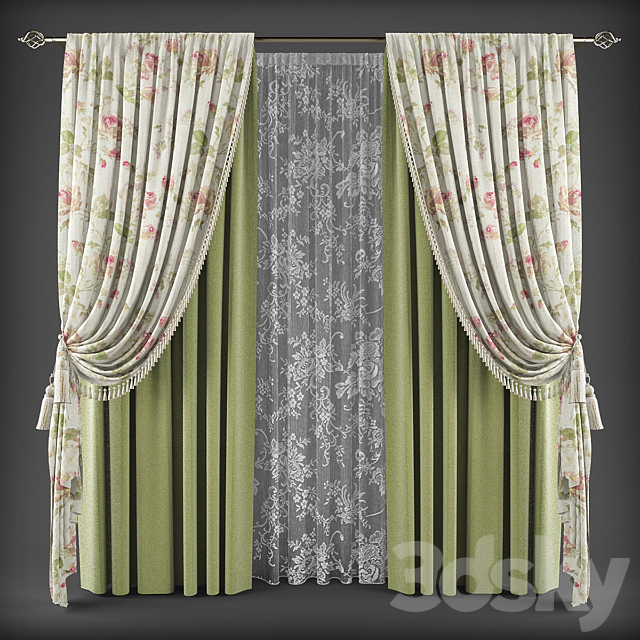 Curtains347 3ds Max - thumbnail 1