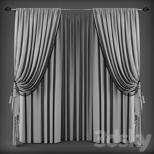 Curtains347 3ds Max - thumbnail 2