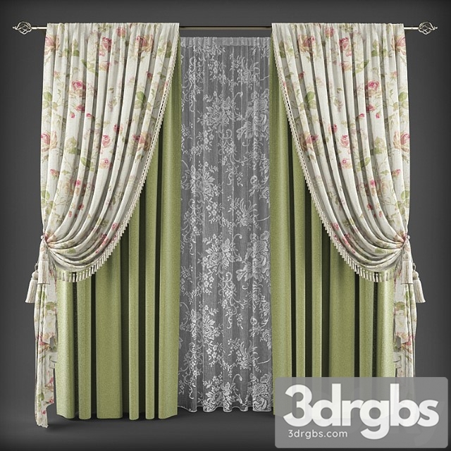 Curtains347 3dsmax Download - thumbnail 1