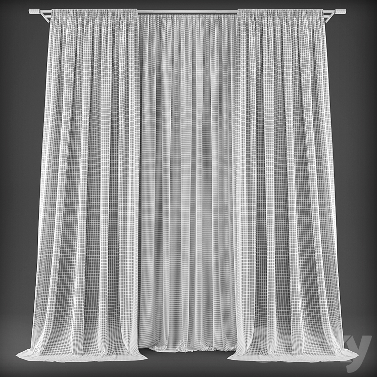 Curtains452 3DS Max - thumbnail 2