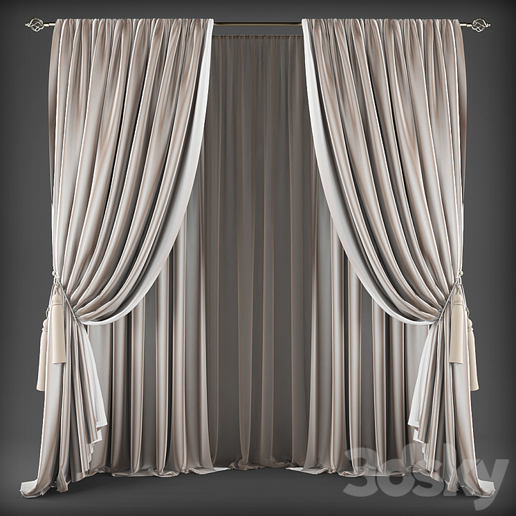 Curtains453 3DS Max - thumbnail 1