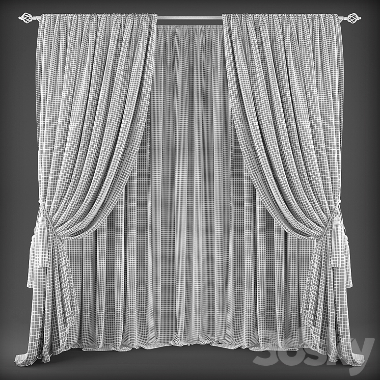 Curtains453 3DS Max - thumbnail 2