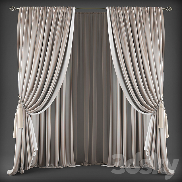 Curtains453 3DSMax File - thumbnail 1