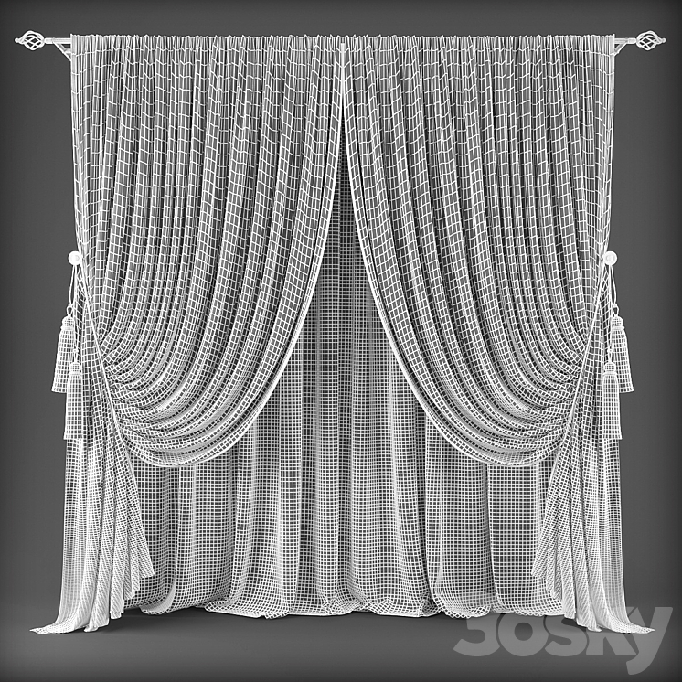 Curtains474 3DS Max - thumbnail 2