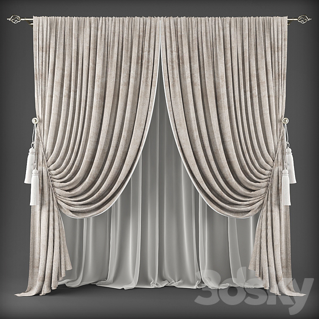 Curtains474 3DSMax File - thumbnail 1