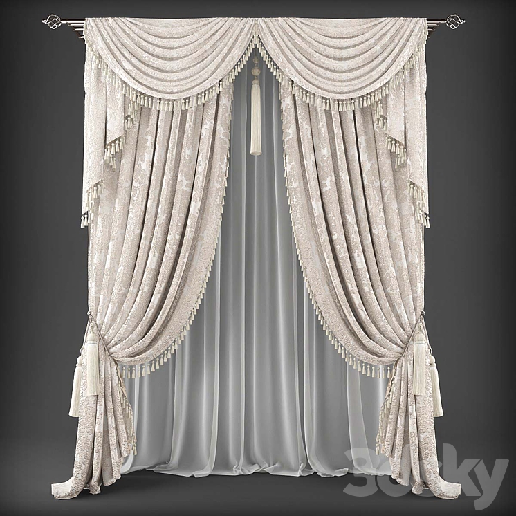 Curtains483 3DS Max - thumbnail 1