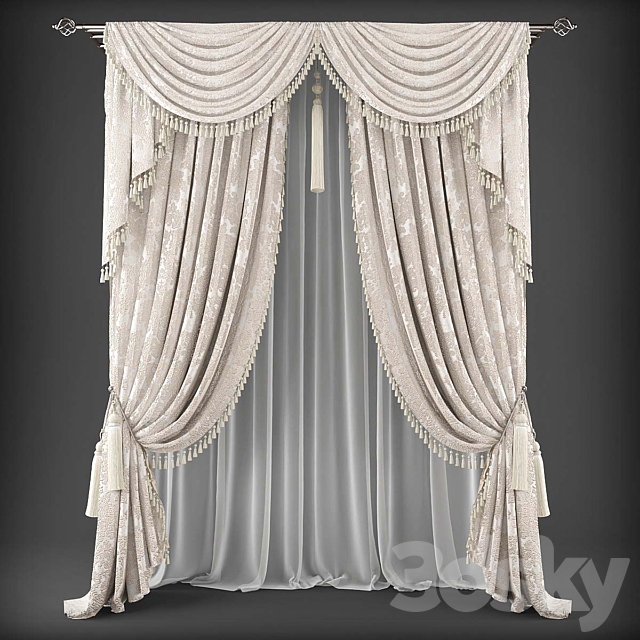 Curtains483 3DSMax File - thumbnail 1