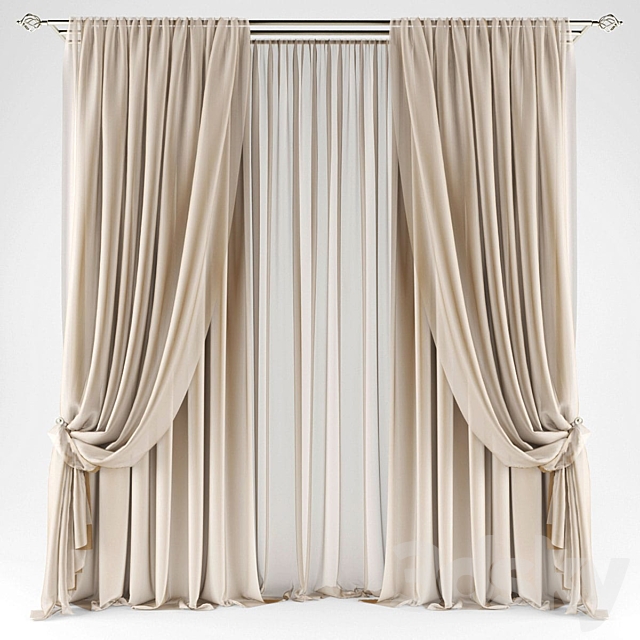 Curtains496 3ds Max - thumbnail 1