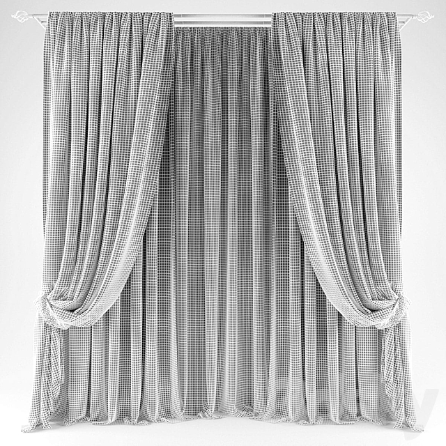 Curtains496 3ds Max - thumbnail 2