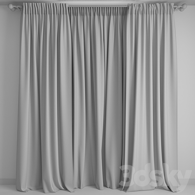 Curtains5 3DS Max Model - thumbnail 2