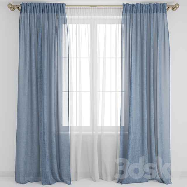 Curtains5 3dsMax Model - thumbnail 1