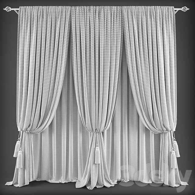 Curtains501 3DS Max Model - thumbnail 2