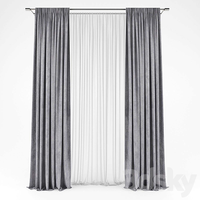 Curtains520 3ds Max - thumbnail 1