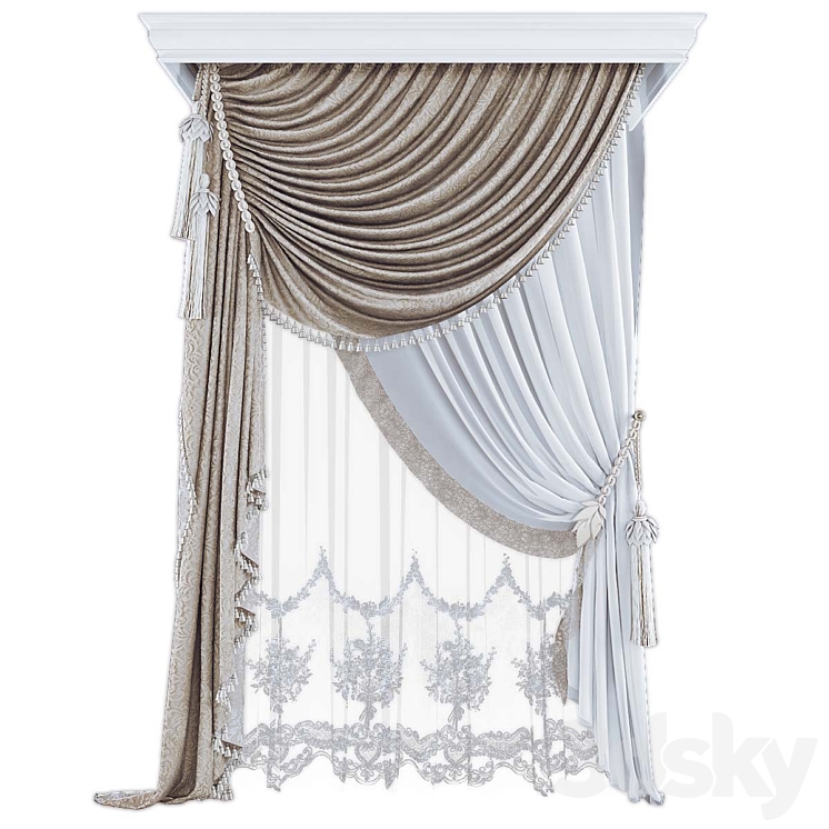 Curtains545 3DS Max - thumbnail 1