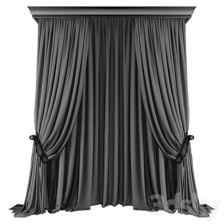 Curtains553 3DS Max Model - thumbnail 2