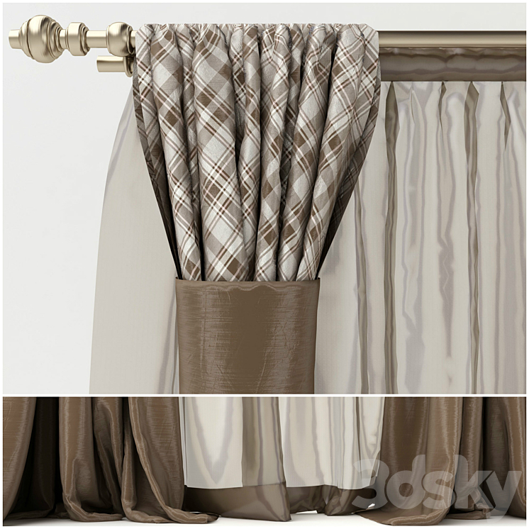 Curtains_004 3DS Max - thumbnail 2