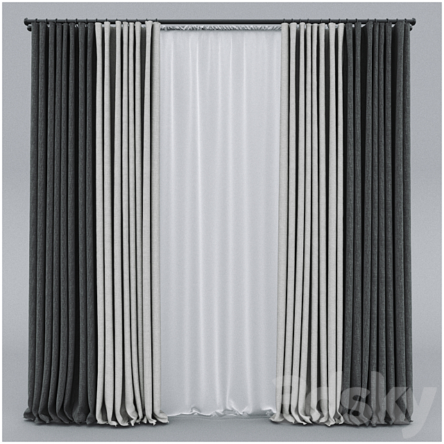 curtains_01 3DSMax File - thumbnail 1