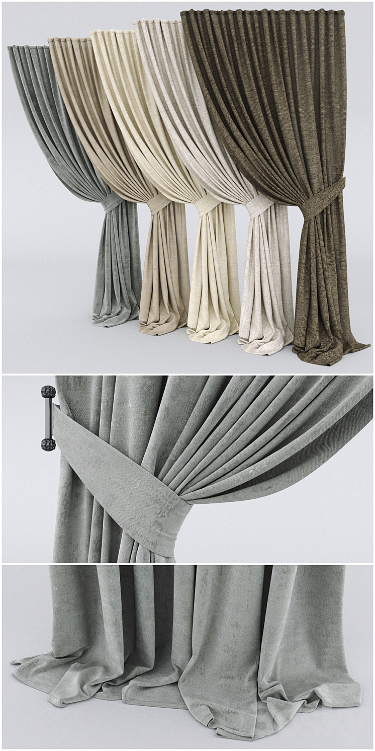 curtains_03 3DS Max - thumbnail 2