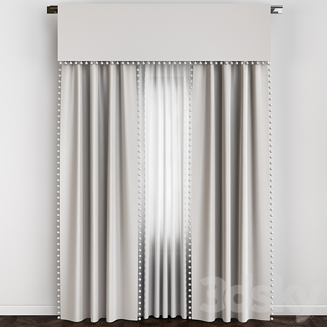 Curtains_106 3ds Max - thumbnail 1