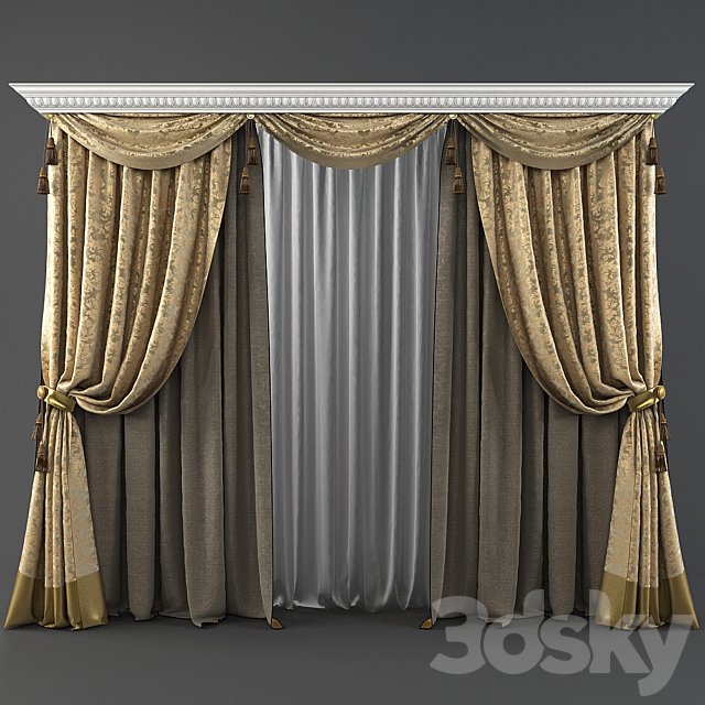 curtains_12 3DSMax File - thumbnail 1