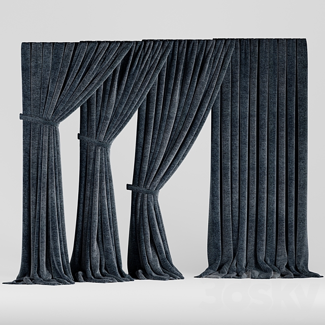 curtains_17 3DS Max Model - thumbnail 2