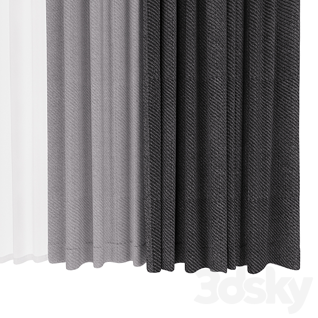 Curtains_2 3DS Max Model - thumbnail 2